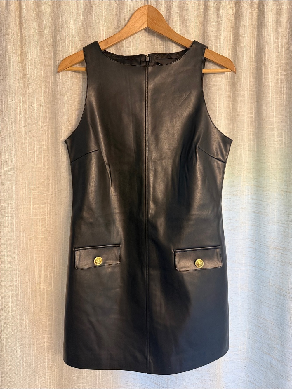 NWT - French Connection Dessa Faux Leather Dress - Sz 2